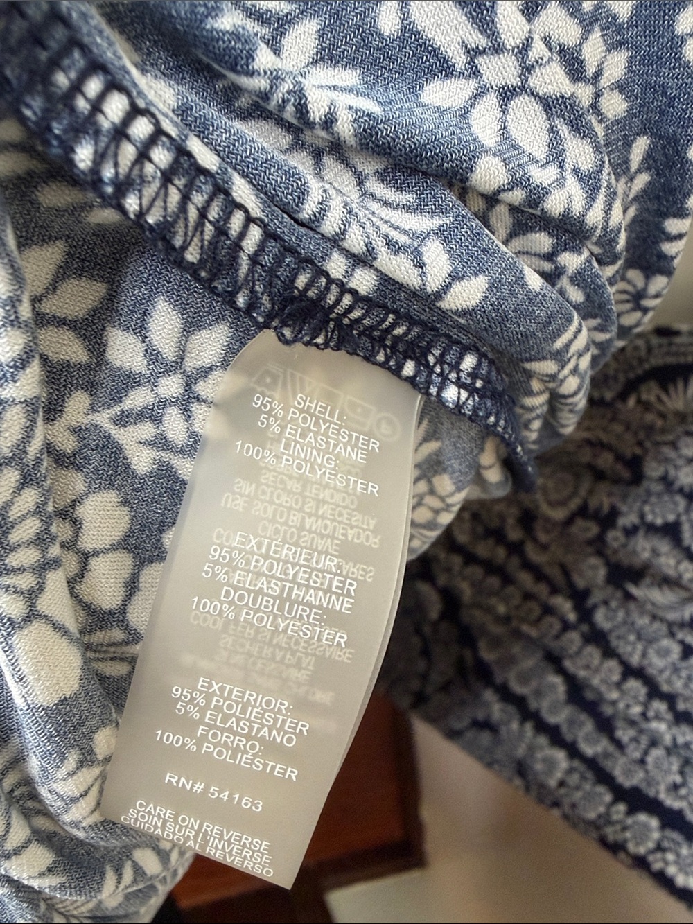 Tommy Hilfiger Navy Blue and White Paisley Halter Maxi Dress 8 - Picture 9 of 15